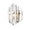 Z-Lite Bova 2 Light Wall Sconce, Polished Nickel & Clear 4006S-PN - alternate 1